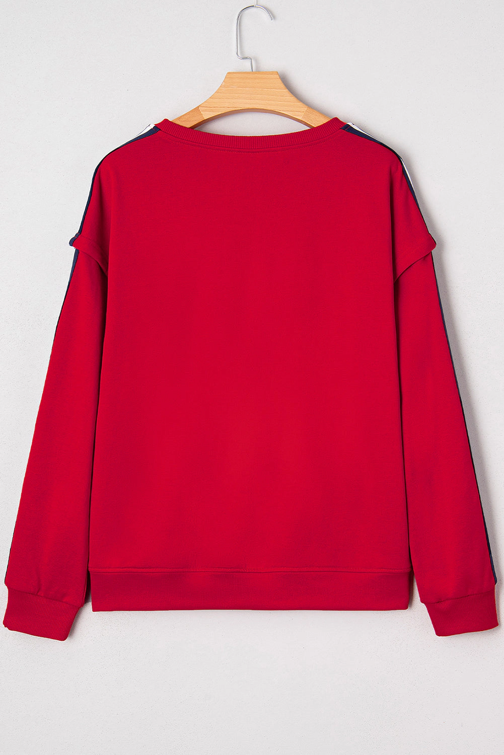 Threaded Pear Seramya Striped Detail Varsity Sweatshirt