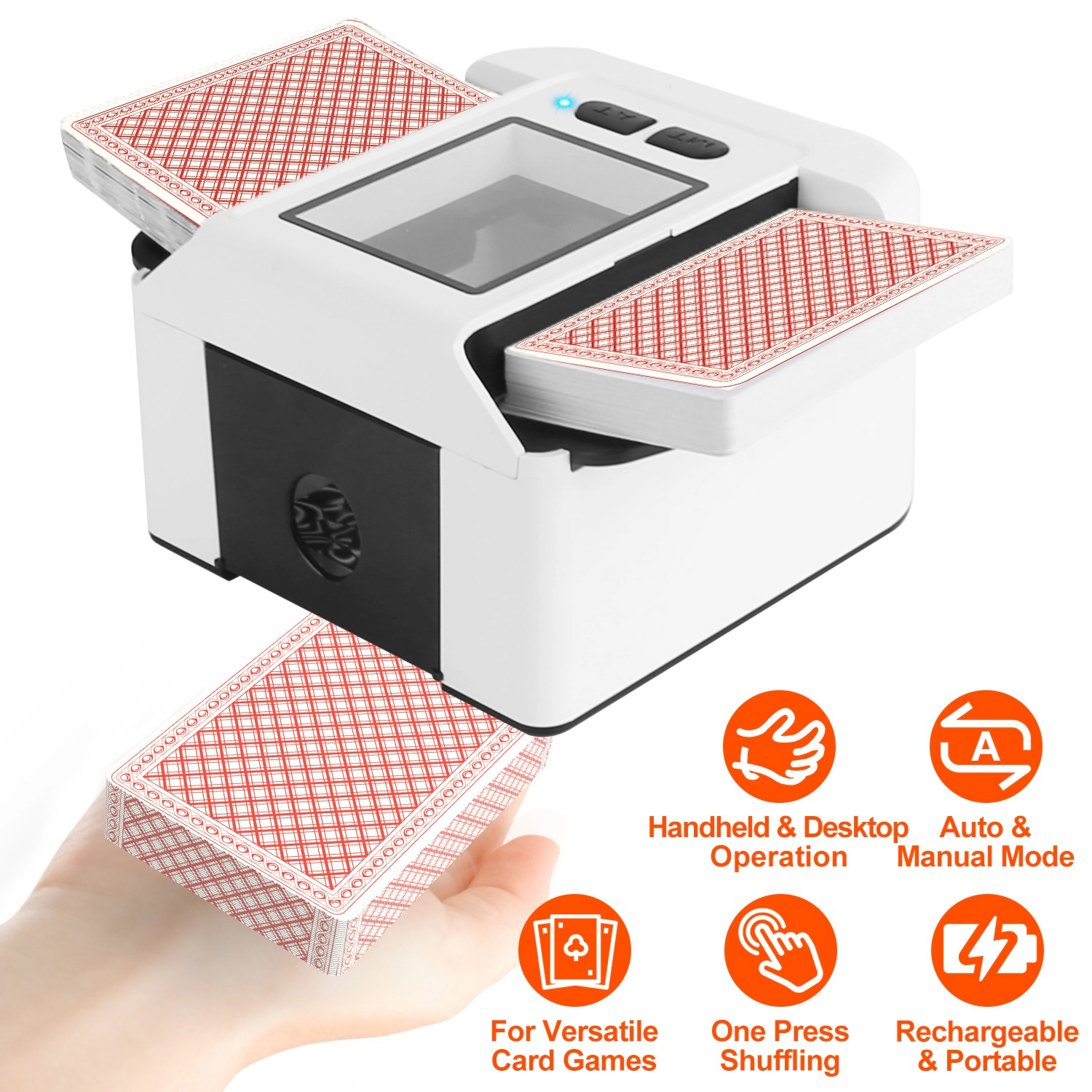 GBruno 2-Deck Rechargeable Automatic Card Shuffler