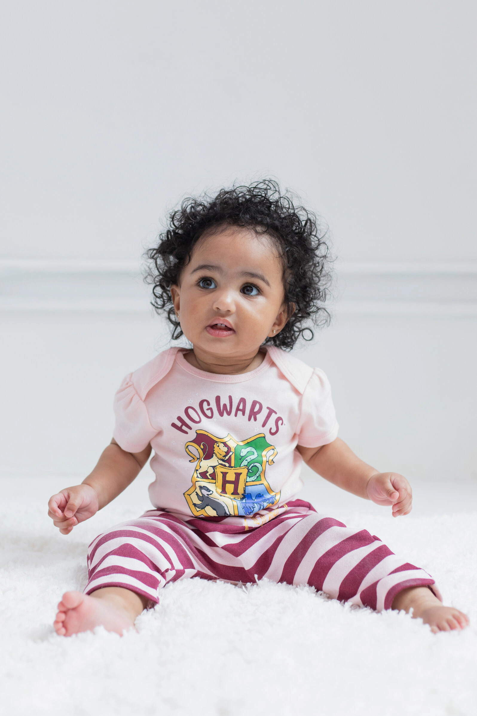 Harry Potter Baby 3-Piece Hoodie Bodysuit and Pants Set