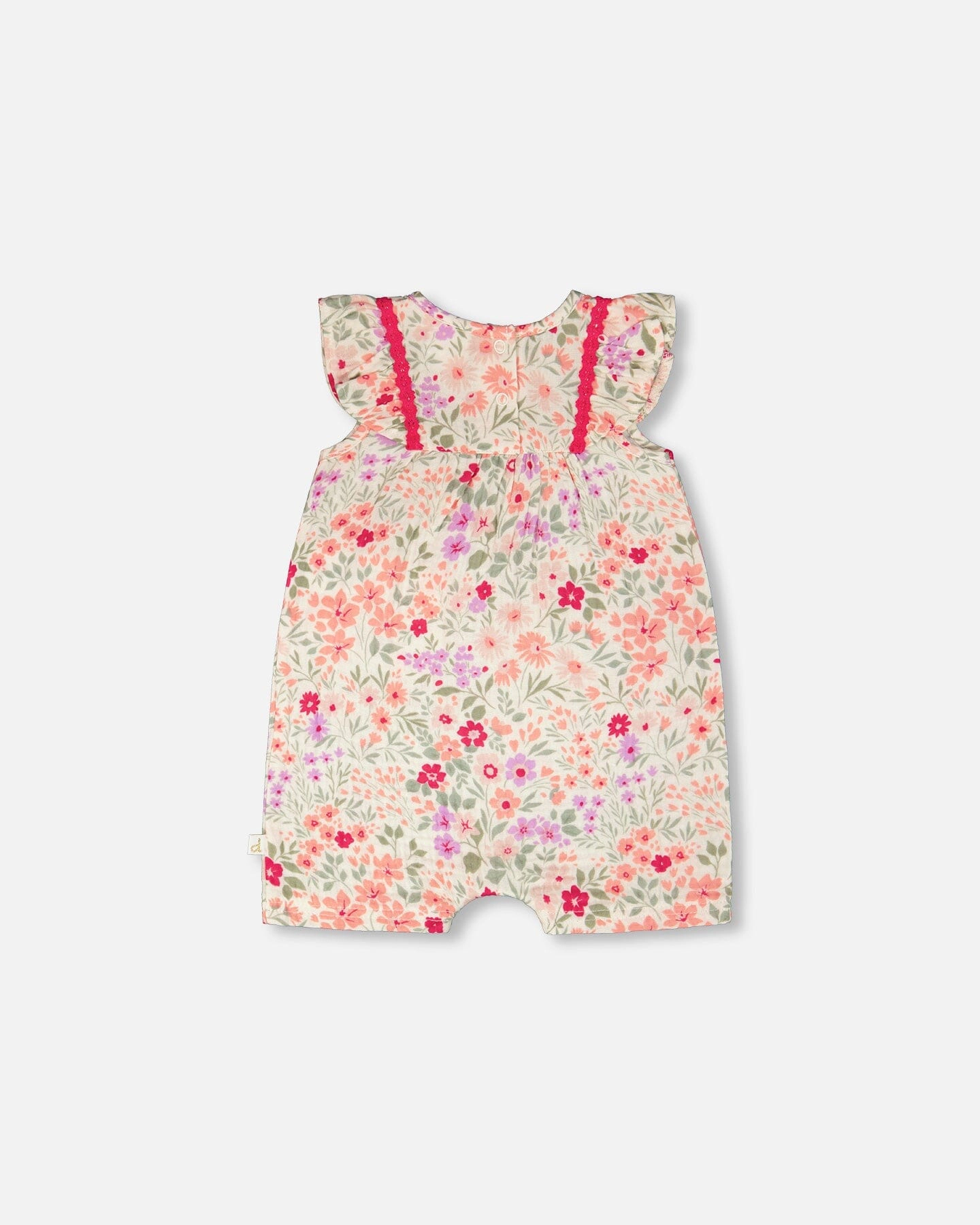 Deux par Girls Romper Printed Flowers