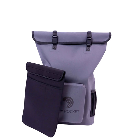 Dry Pocket magnetic double lock, auto-sealing, waterproof, scent proof, and floating backpack dry bag