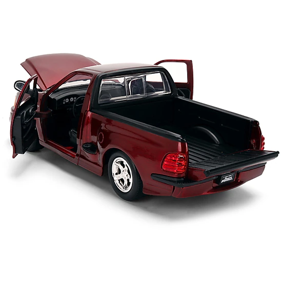 Jada Ford F-150 Svt Lightning Pickup Truck Red Color Brush Finish "The Fast And The Furious" (2001) Movie "25
