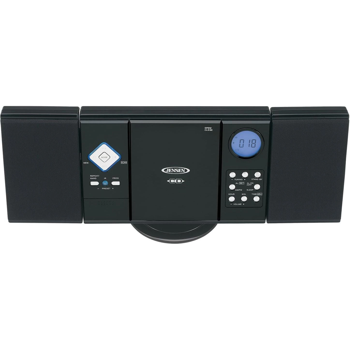 Jensen JMC180B 3-Speed Bluetooth Stereo Turntable System with Built-In AM/FM