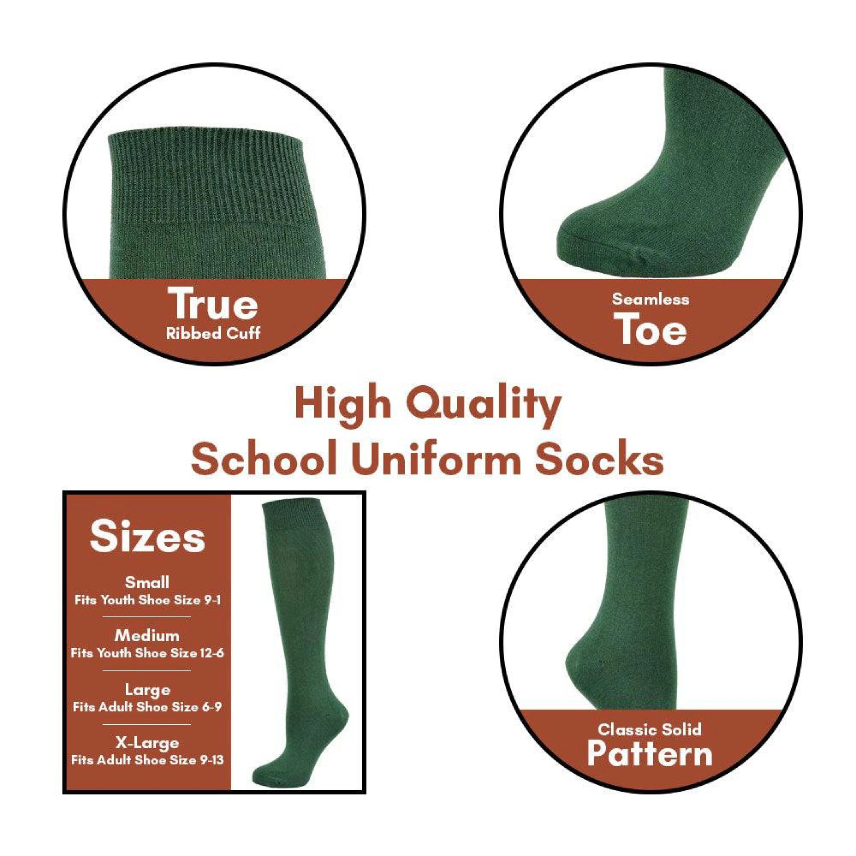 Wear Sierra Kids & Women Knee High Socks 3 Pair Packs