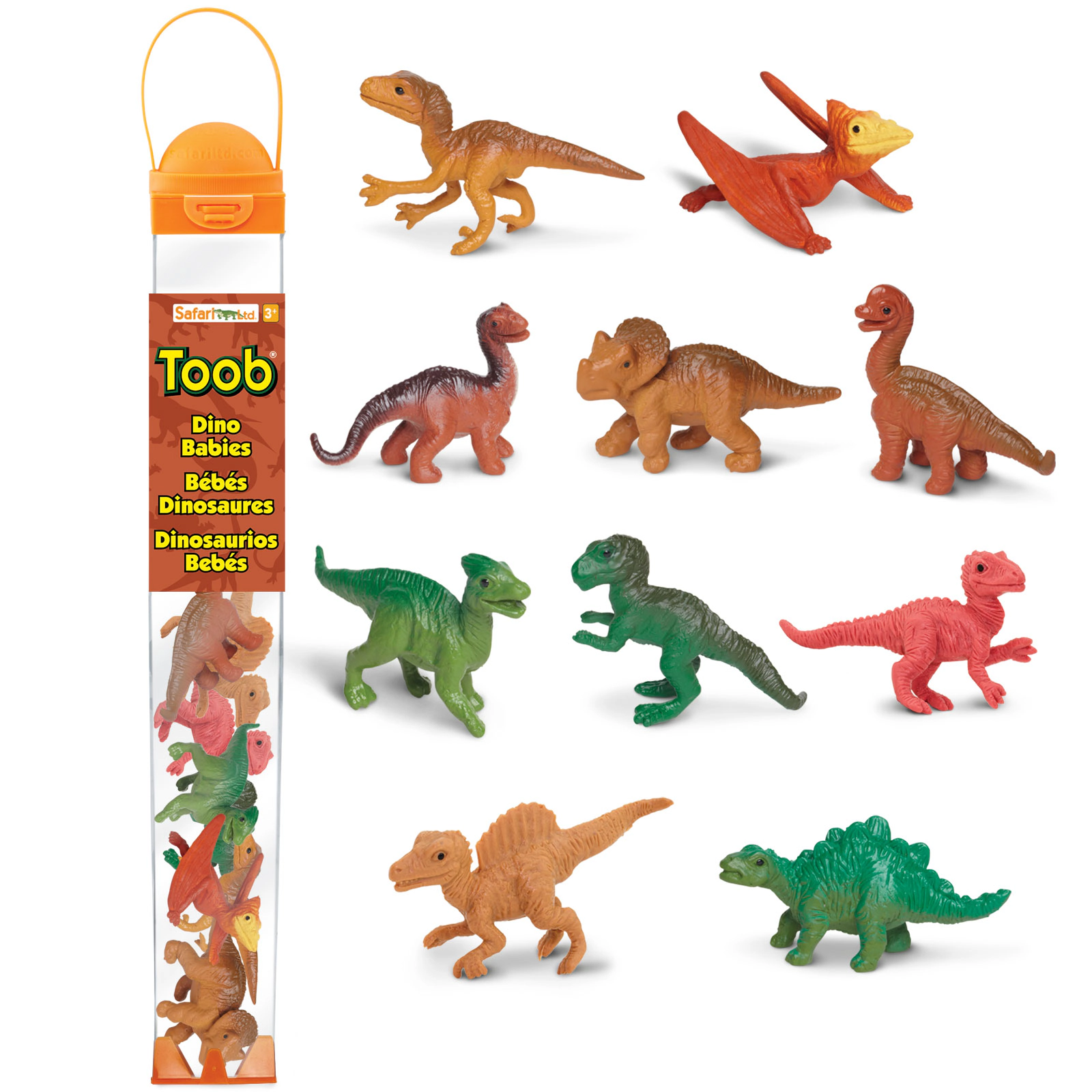 Safari Ltd. - Dino Babies TOOB - contains 10 Mini Figurines