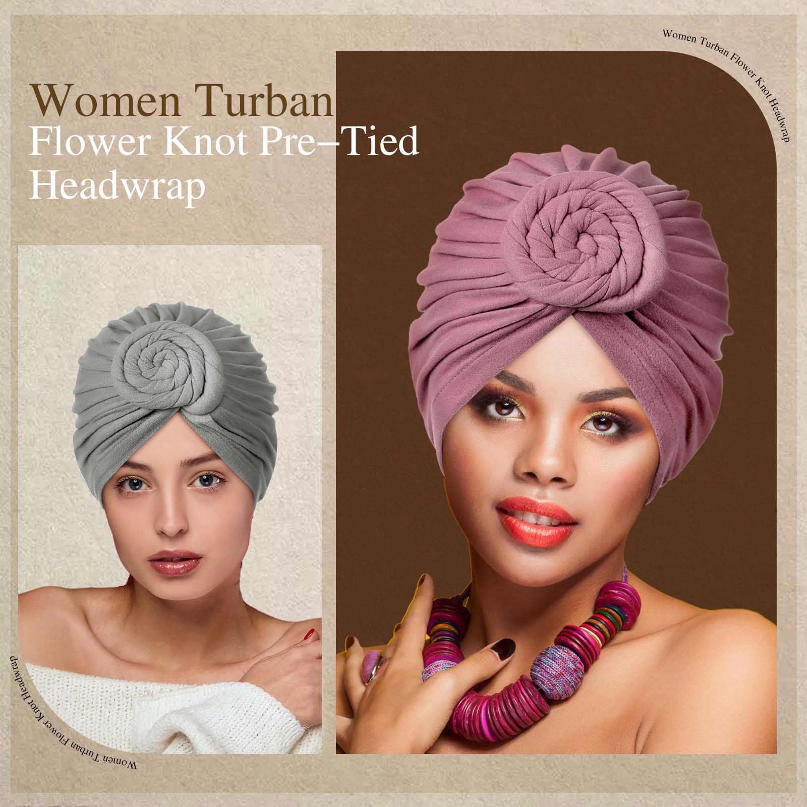 PIGFDK 6 Turbans For Women