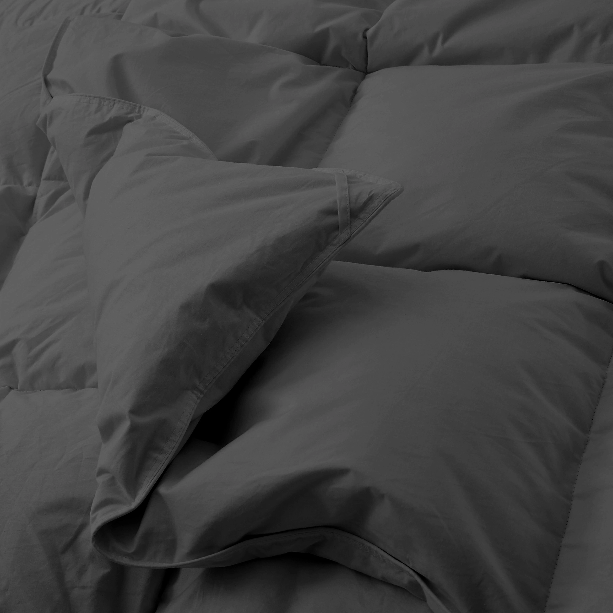 Unikome Luxury Feather Down Fiber Comforter Insert, Soft Fluffy Bedding for Hotel Sleep Experience
