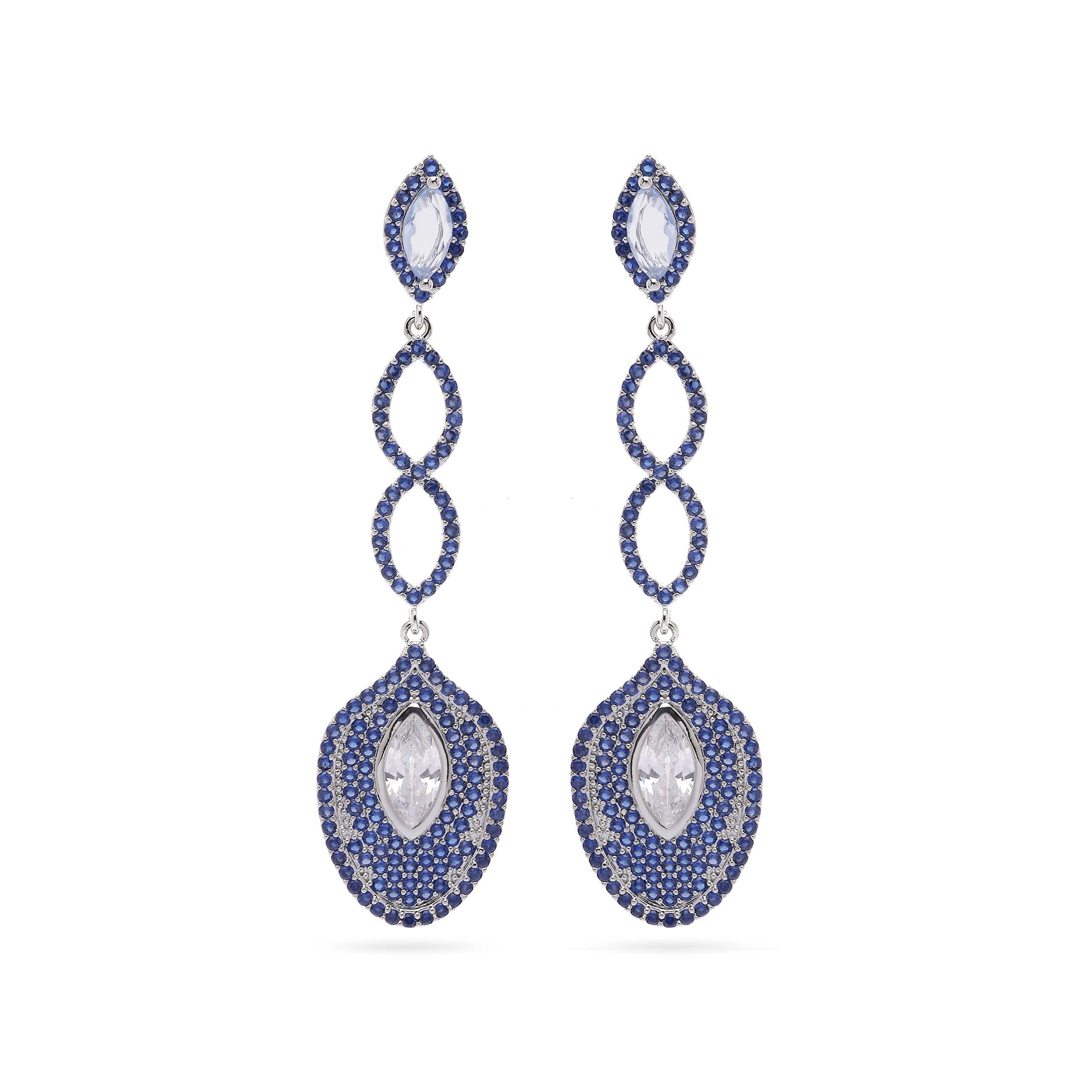 AGP PARIS Womens Infinity Dangle Drop Earrings