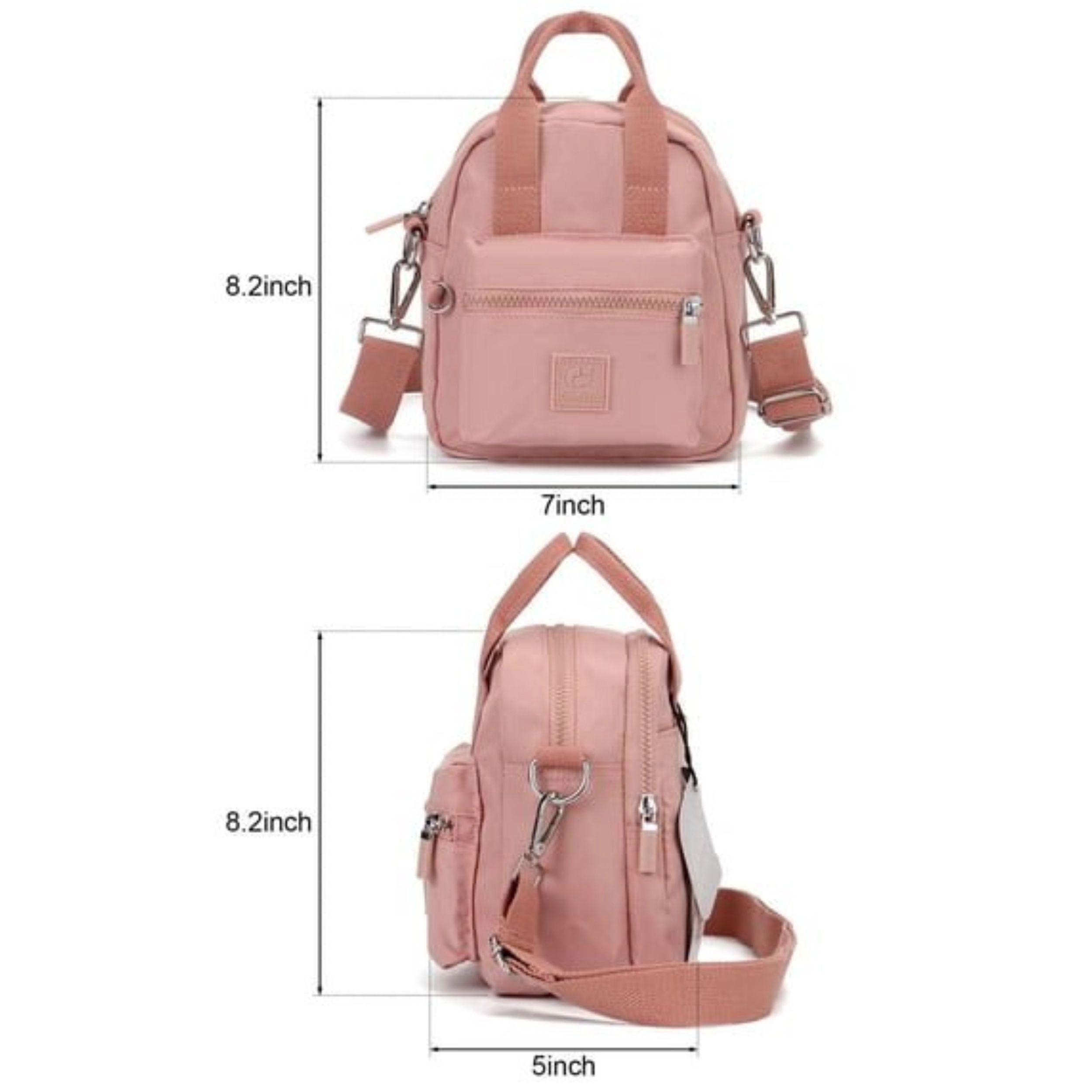 Home Collection Women’s Waterproof Nylon Crossbody Handbag with Multi Pockets