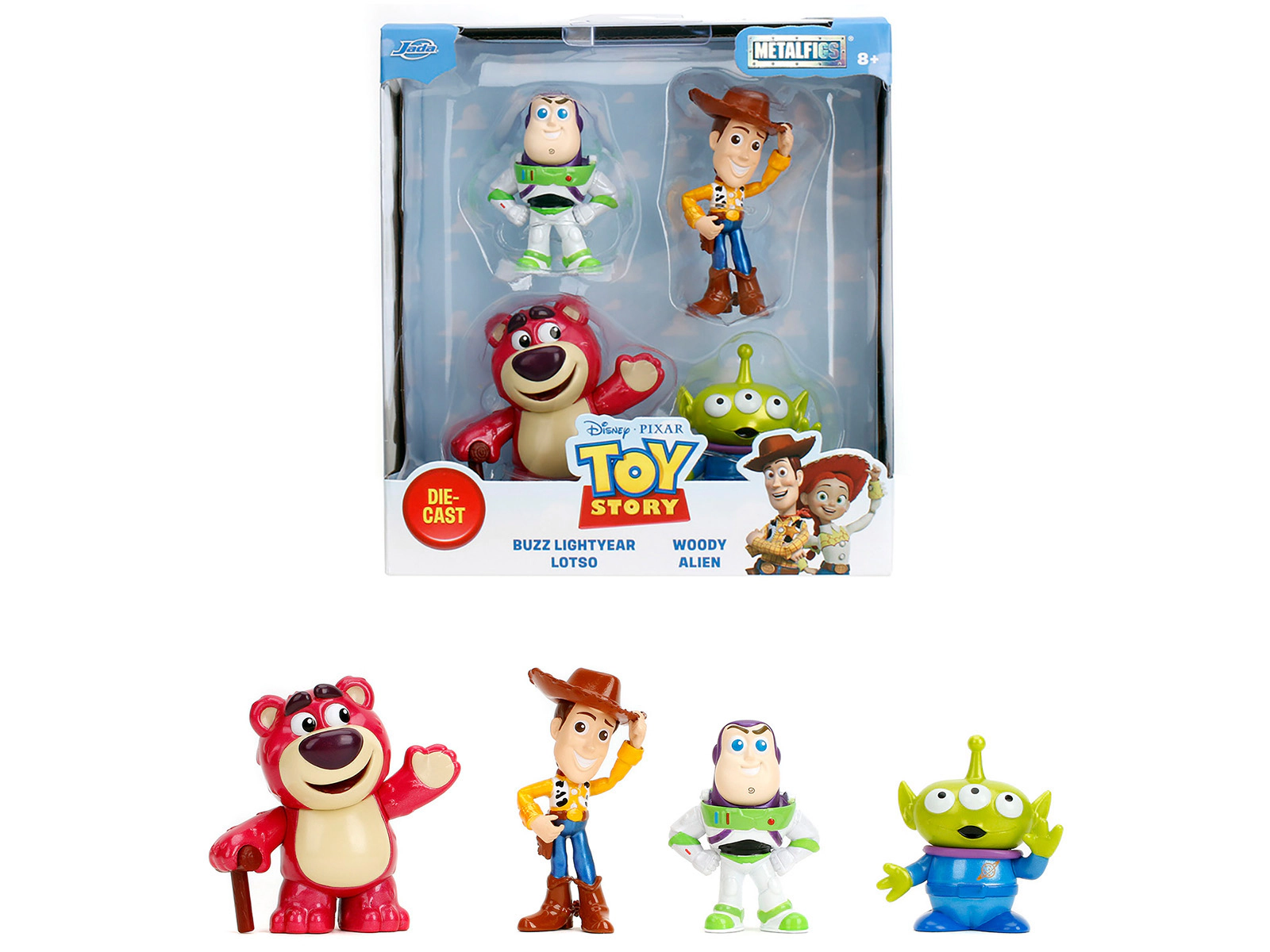 Jada Set of 4 Diecast Figures "Toy Story" "Metalfigs" Series Diecast Models by Jada