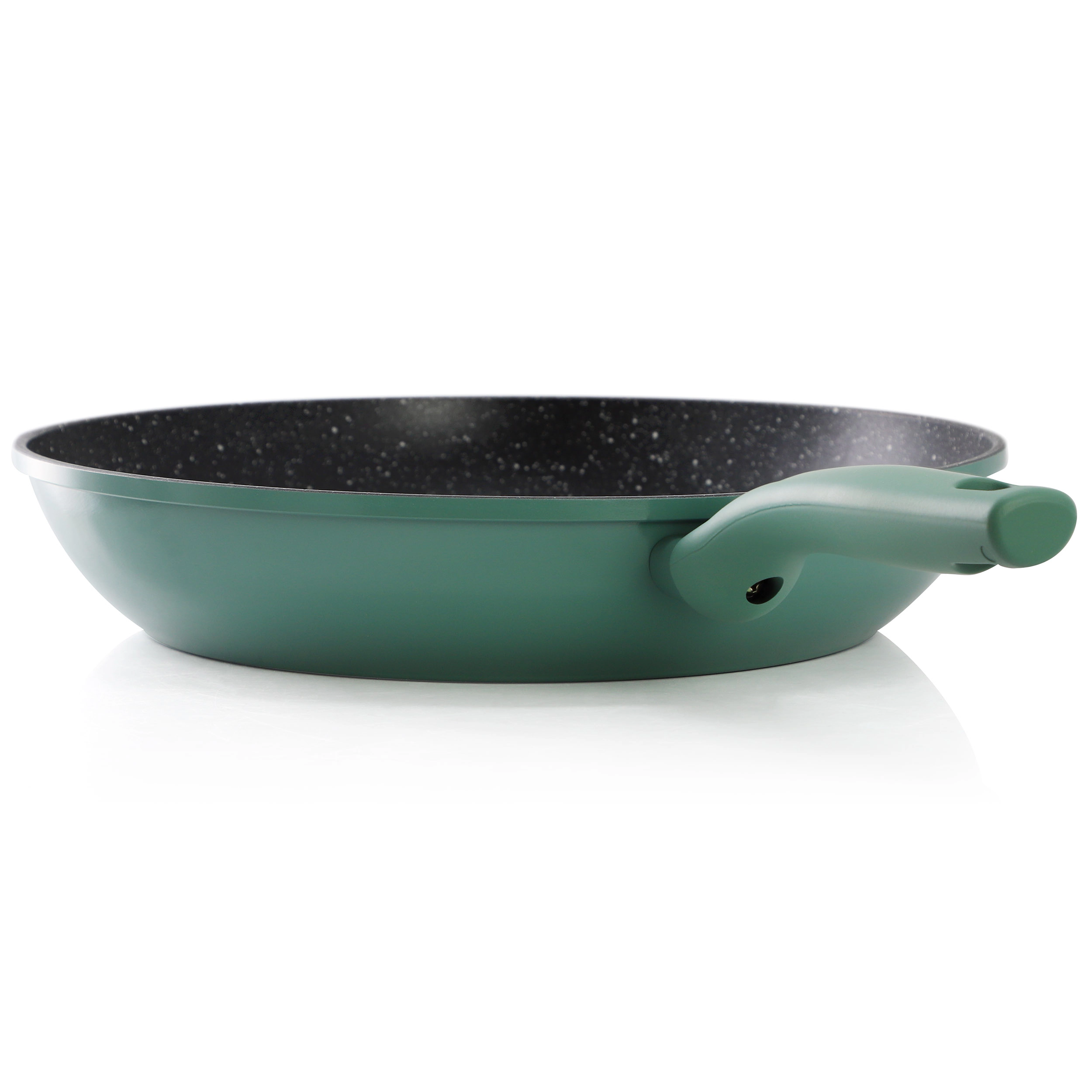 Gibson Home Barnsdall 12in Nonstick Aluminum Frying Pan in Green