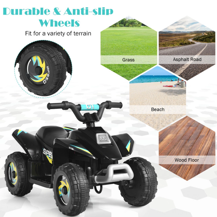 Hivvago 6V Kids Electric ATV 4 Wheels Ride-On Toy