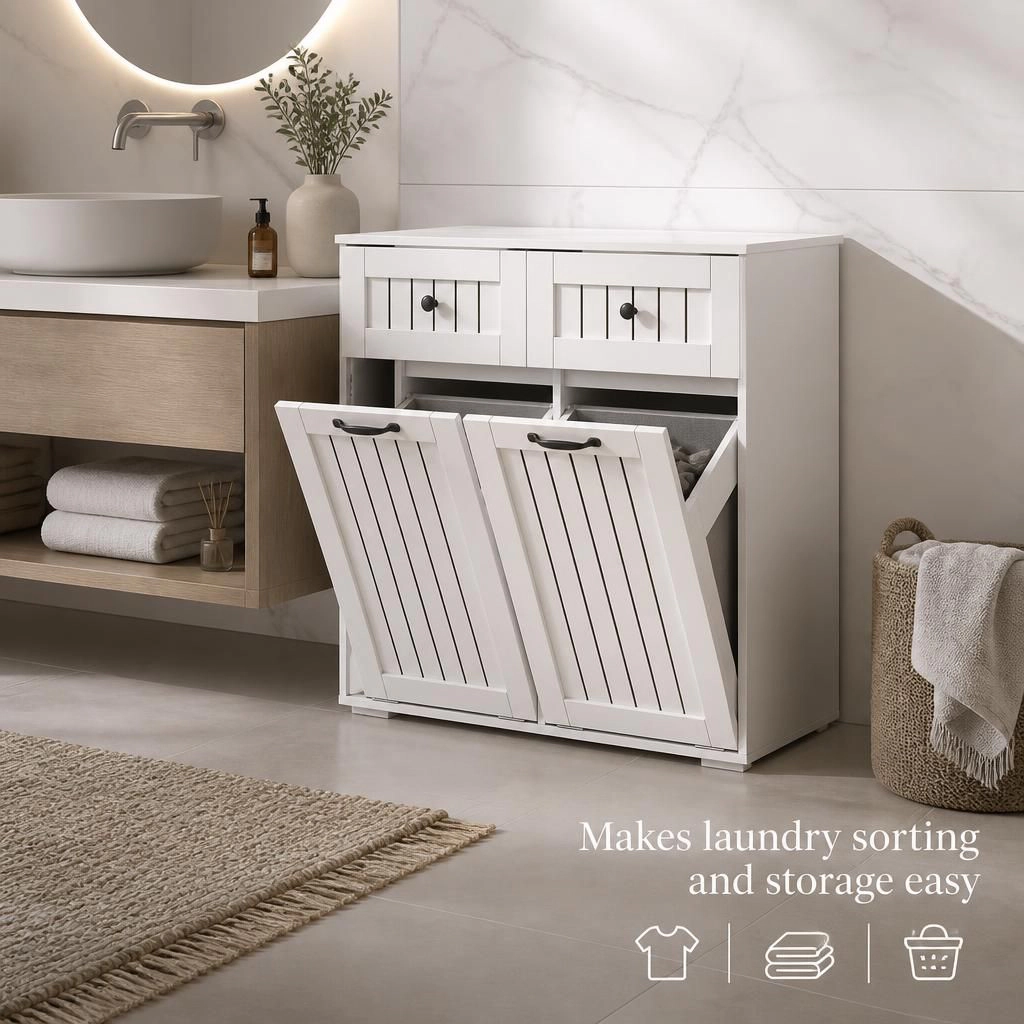 ELEMENT ACE Freestanding Bathroom Storage Organizer Cabinet