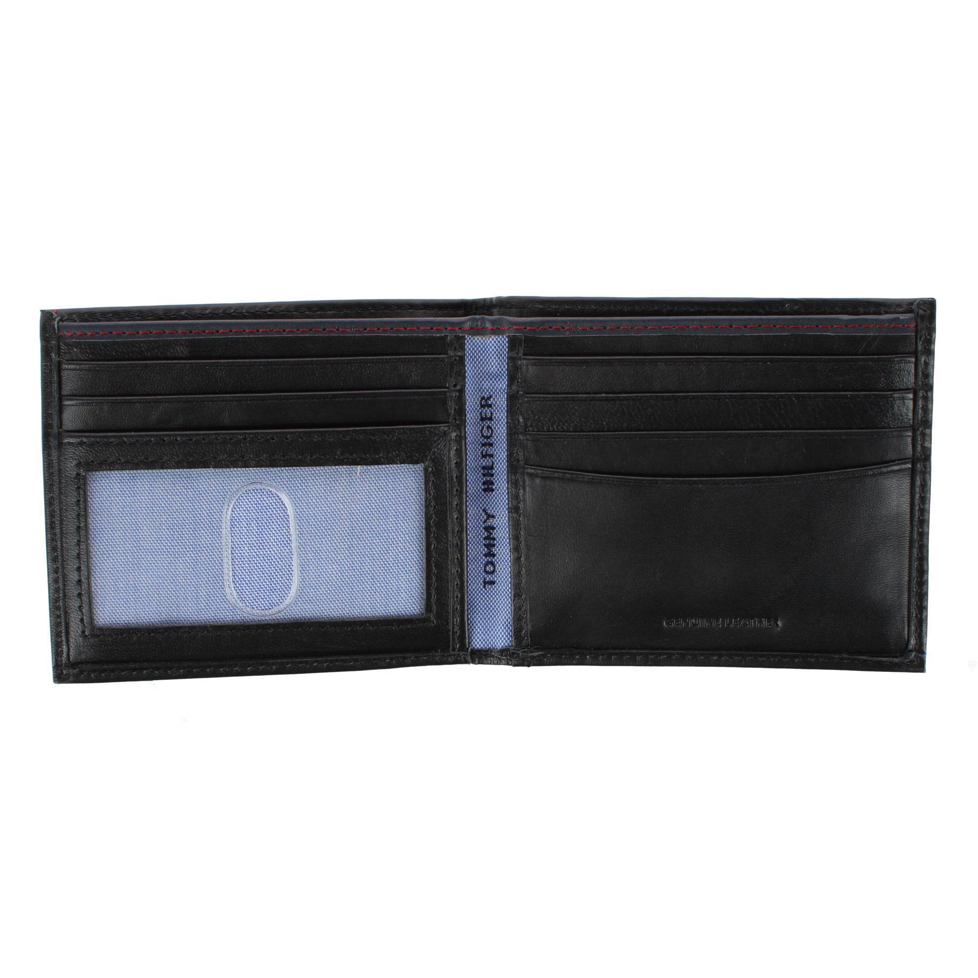 Tommy Hilfiger Men's Leather Oxford Slim Bifold Wallet