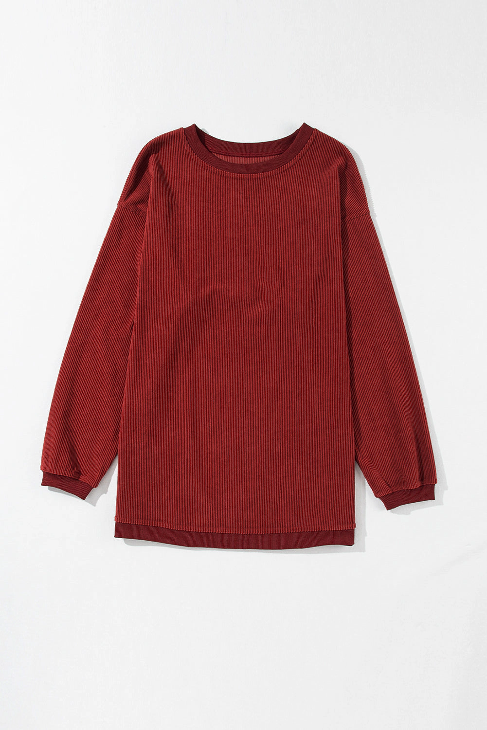 Threaded Pear Women's Araceli Ribbed Corduroy Oversized Sweatshirt