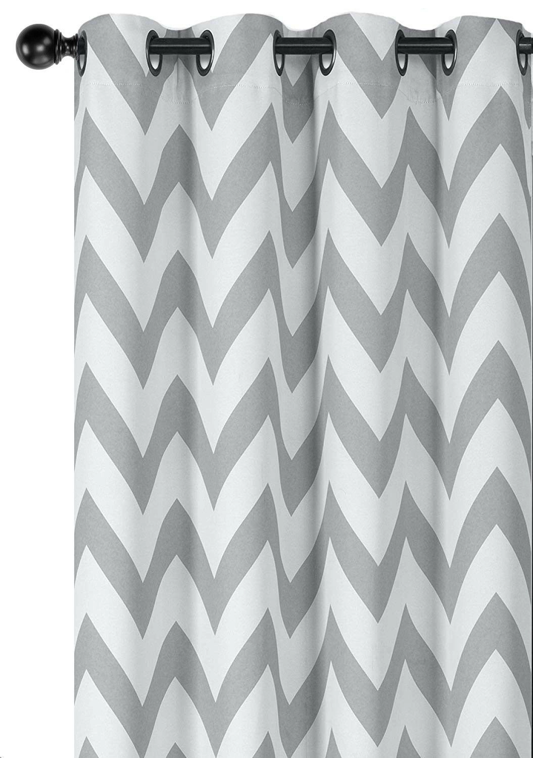 GoodGram 2 Pack Hotel Thermal Grommet 100% Blackout Window Curtain Panels