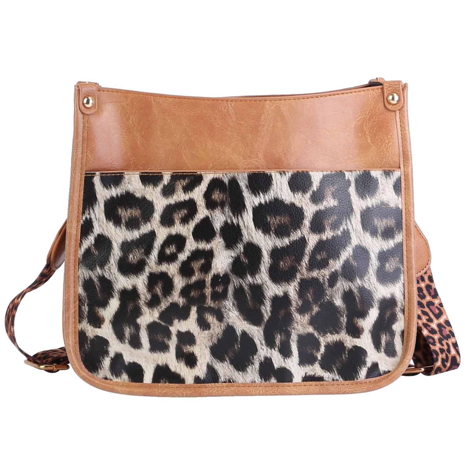 GBruno Vegan Leather Crossbody Bag With Guitar Strap