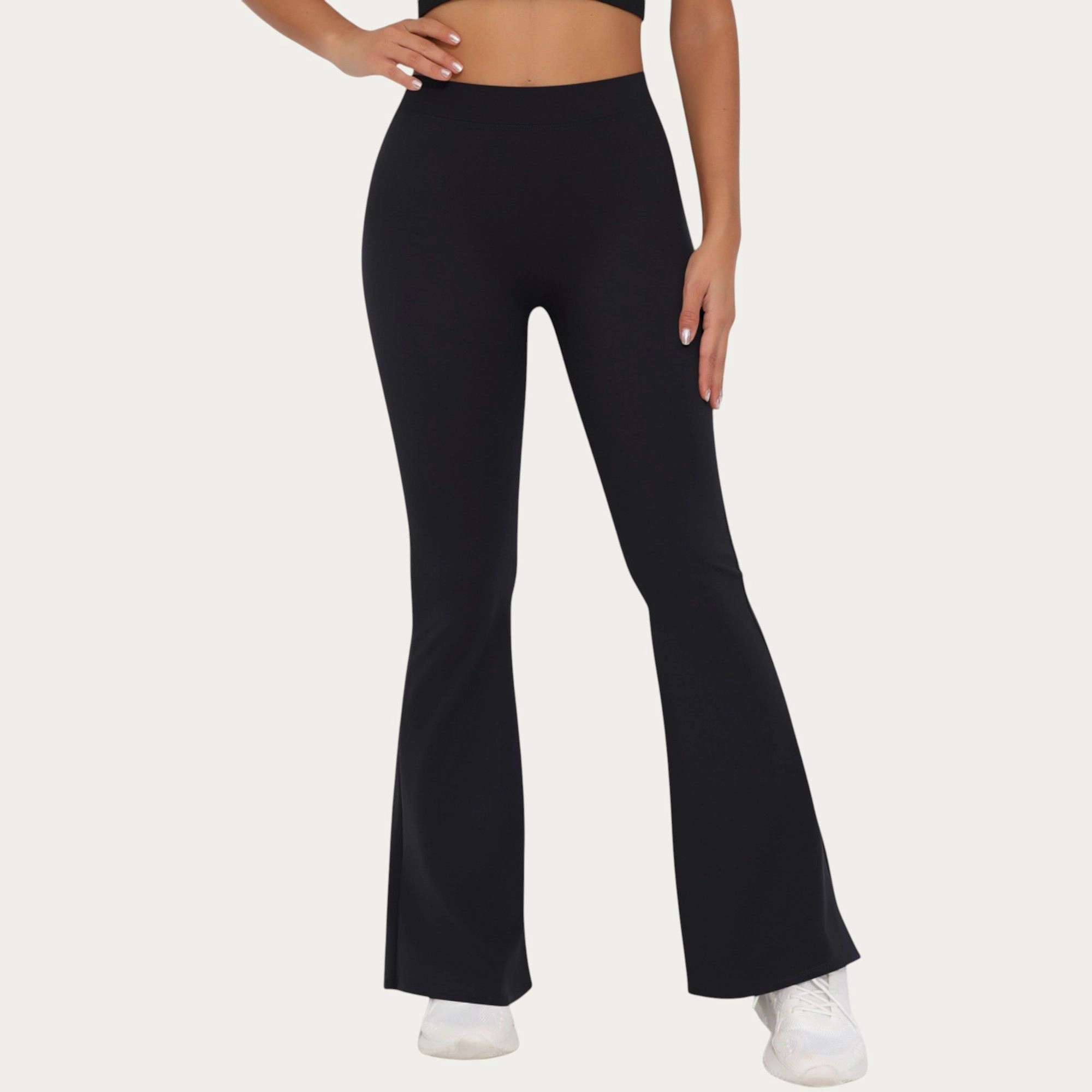 Anna-Kaci Active Women's High Waist Flare Leg Yoga Pants with Stretch Fit and Contoured Waistband
