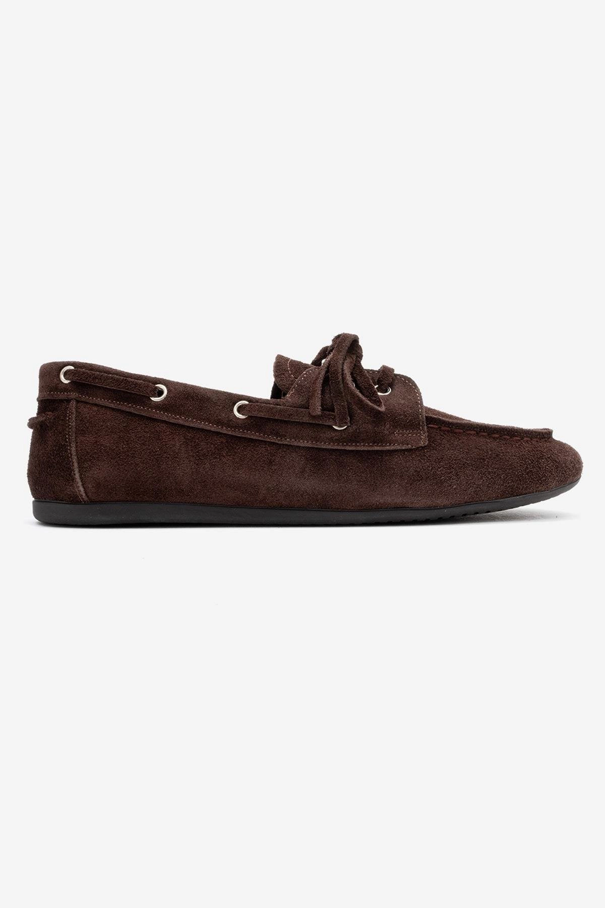 Forever & Always Womens Serelis Leather Lace Up Loafer