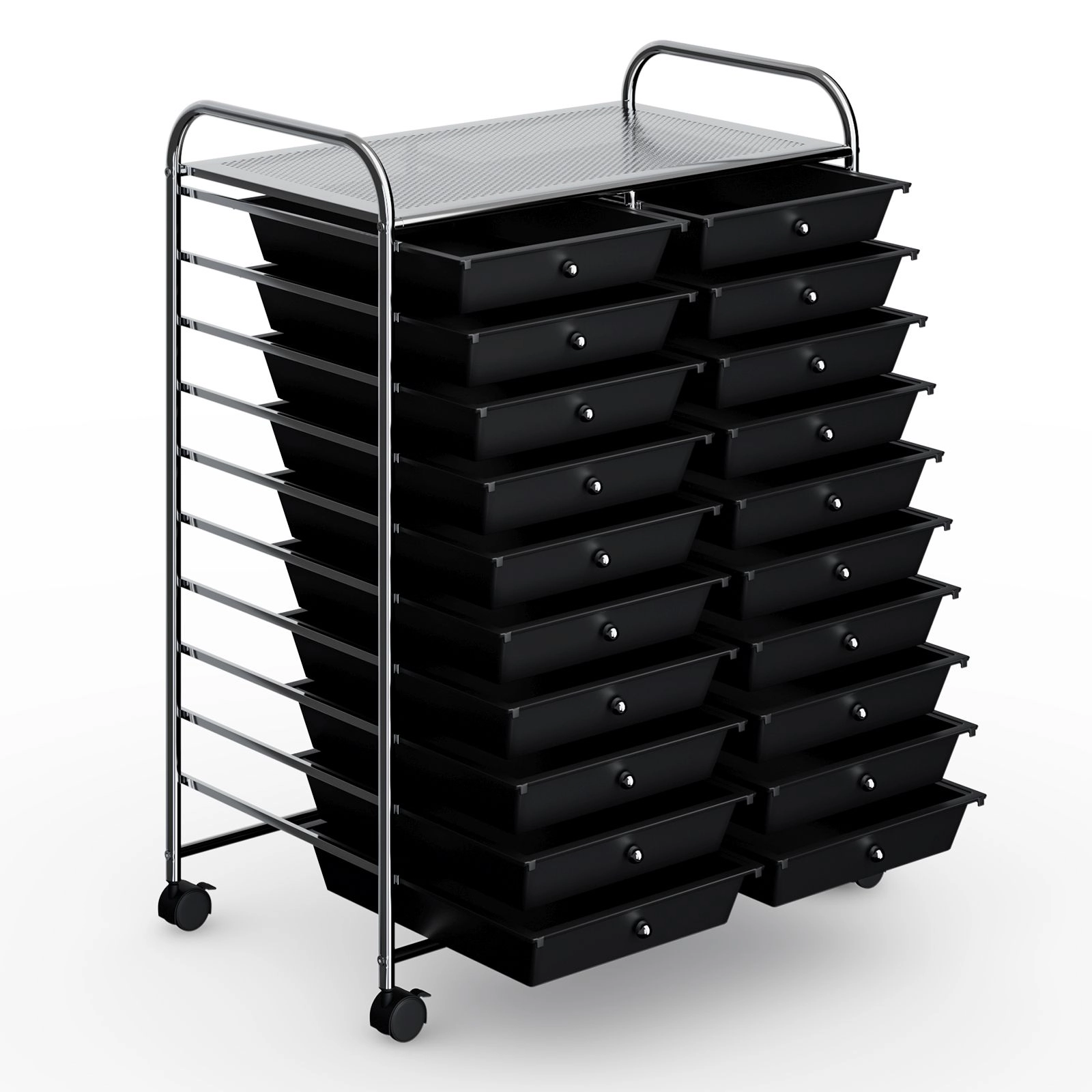 SlickBlue Multi-Tier Utility Cart with Wheels for Home & Office Storage