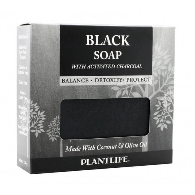 Plantlife Black Soap with Activated Charcoal Aromatherapy Herbal Soap