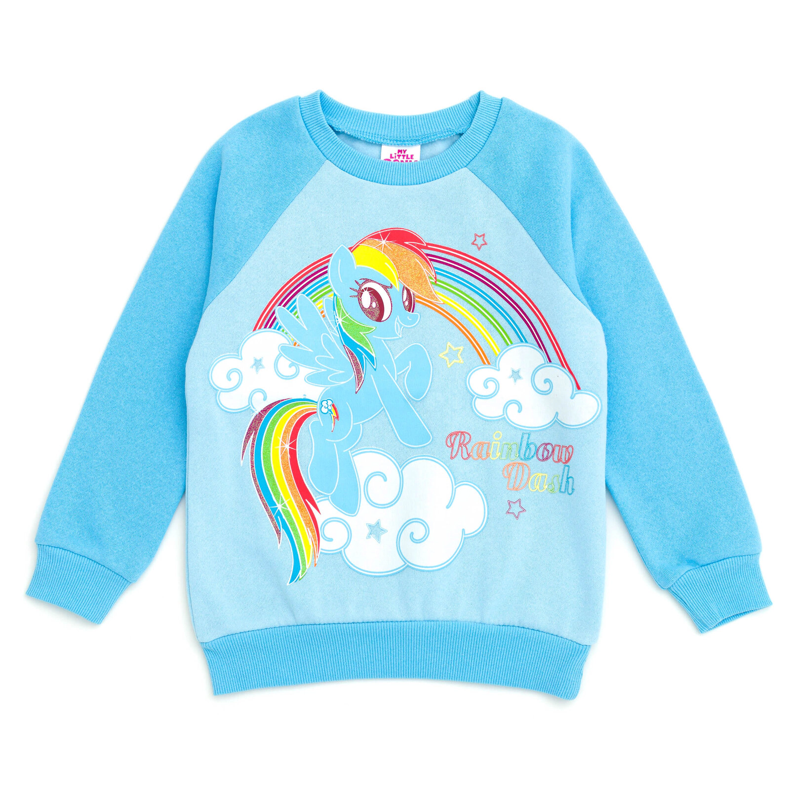 My Little Pony Rainbow Dash Girls' Cosplay Fleece 2-Piece Sweatshirt and Hat Set