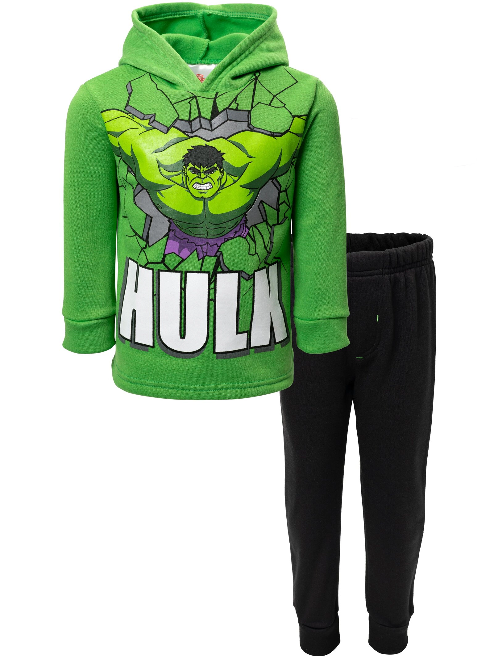 Marvel Avengers The Hulk Boys' Fleece Hoodie and Pants Set