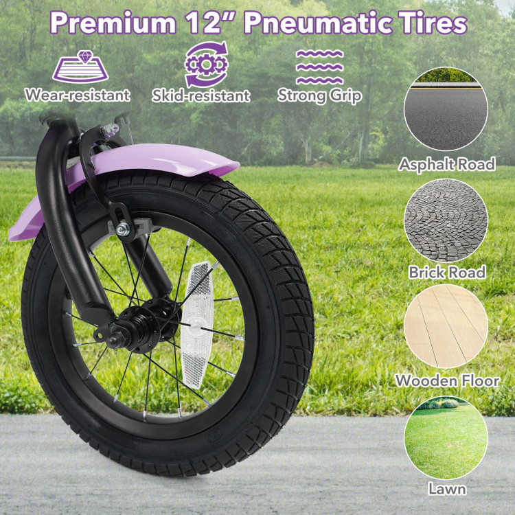 Hivvago Kids Bike with Training Wheels for Aged 3-4 Years Old