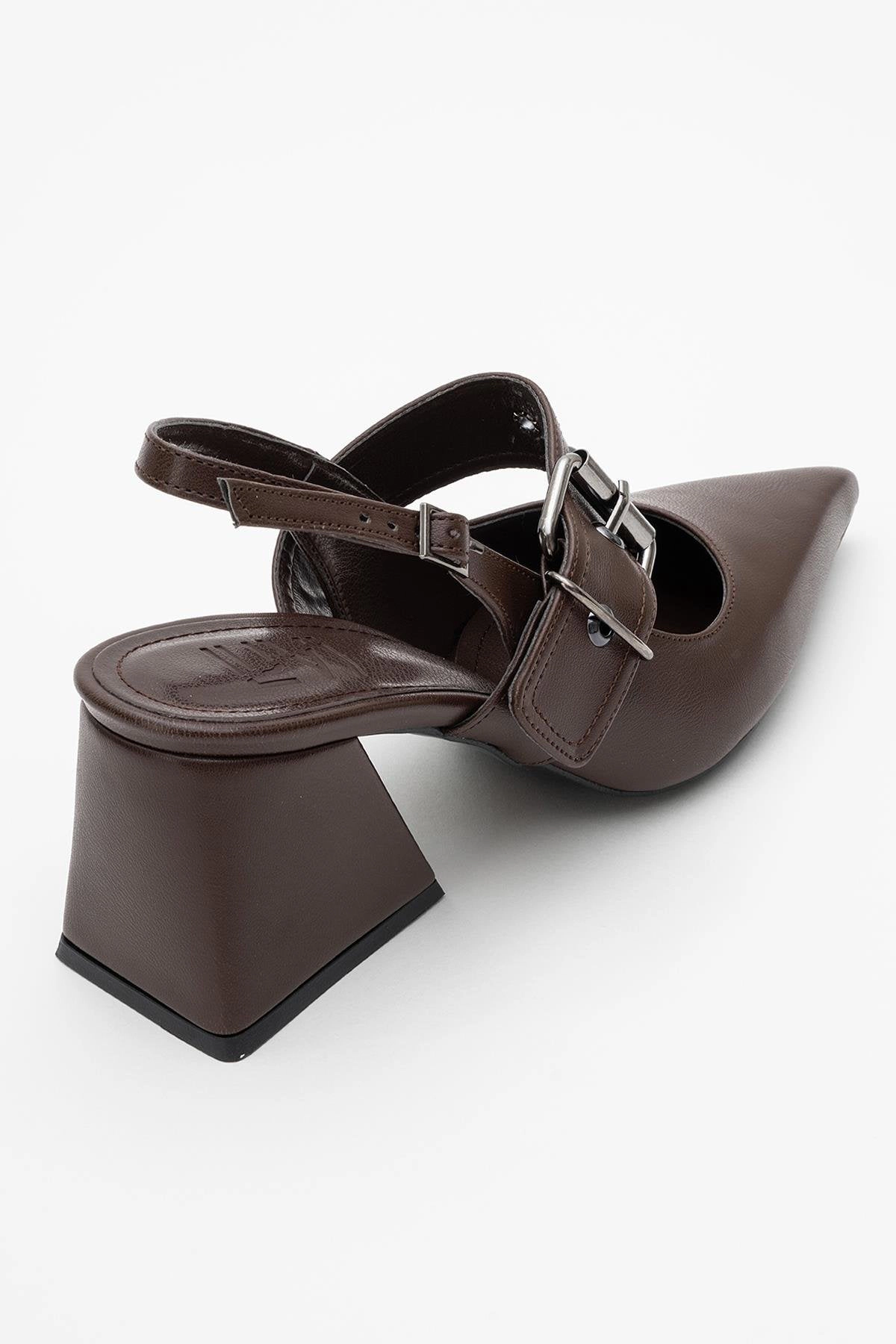 Prologue Shoes Womens Nepido Pointed Toe Block Heel Pump