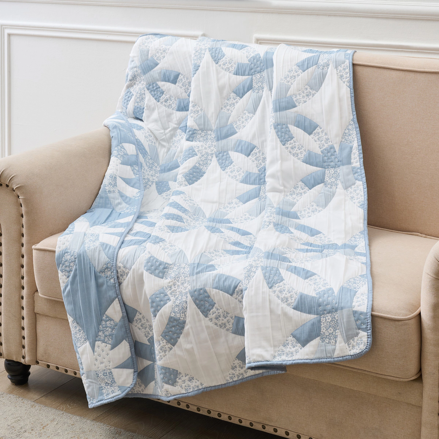 Greenland Home Fashions 100% Jacquard Woven Polyester Wedding Ring Accessory Throw