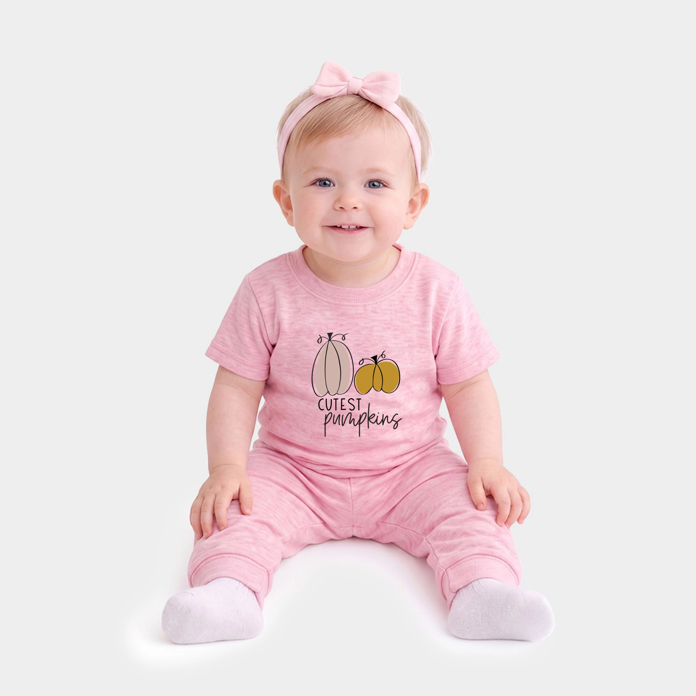 The Juniper Shop - Infant Jogger Pant Crew Set Cutest Pumpkins