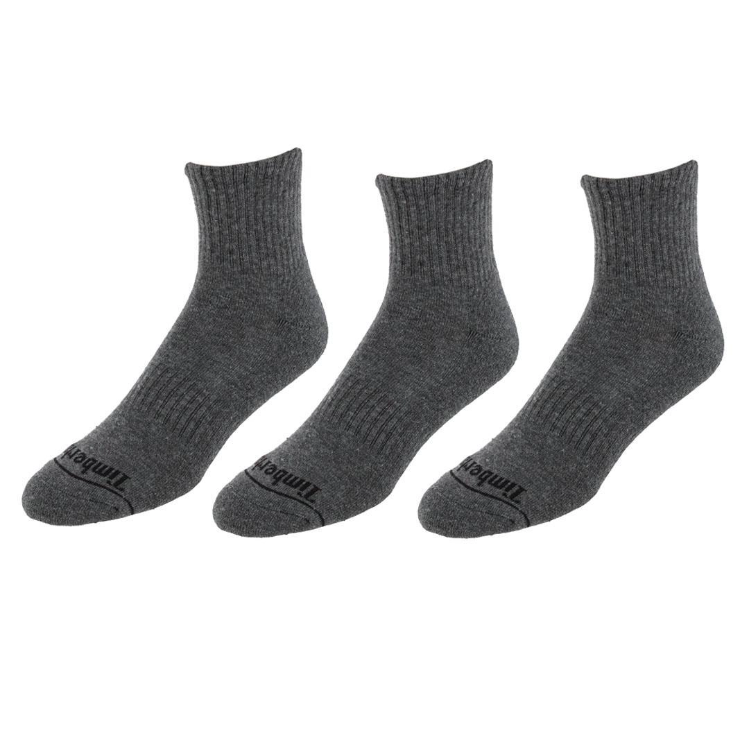 Timberland Men's Performance Quarter Cushioned Socks (3 Pack)