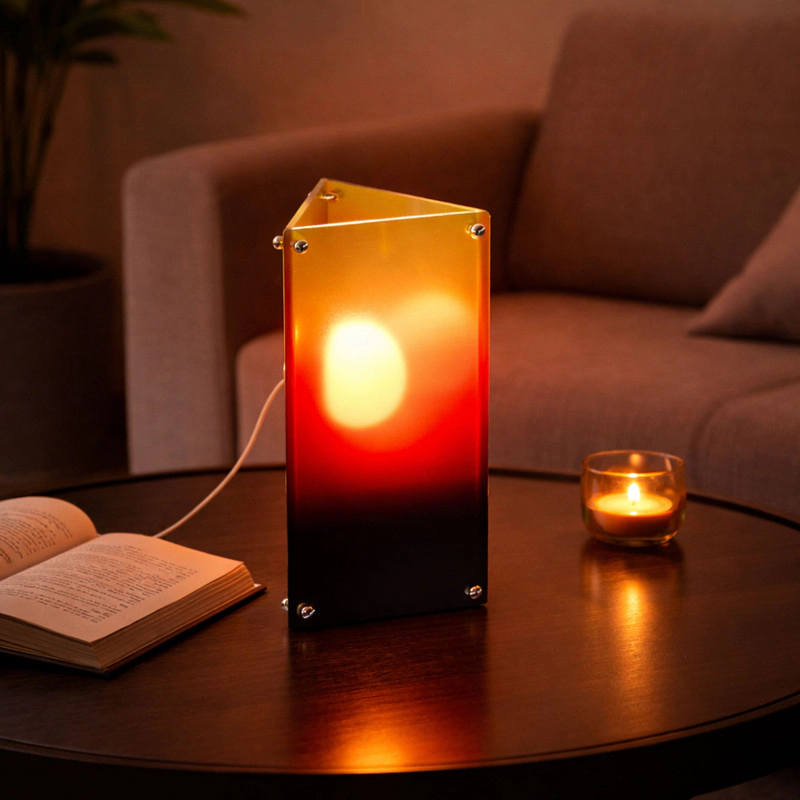 EP Light Modern Triangular Table Lamp with LED Lighting