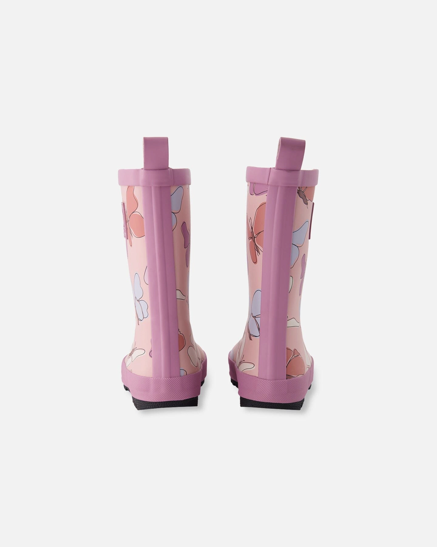 Deux par Girls Rain Boots Rubber Butterfly Print