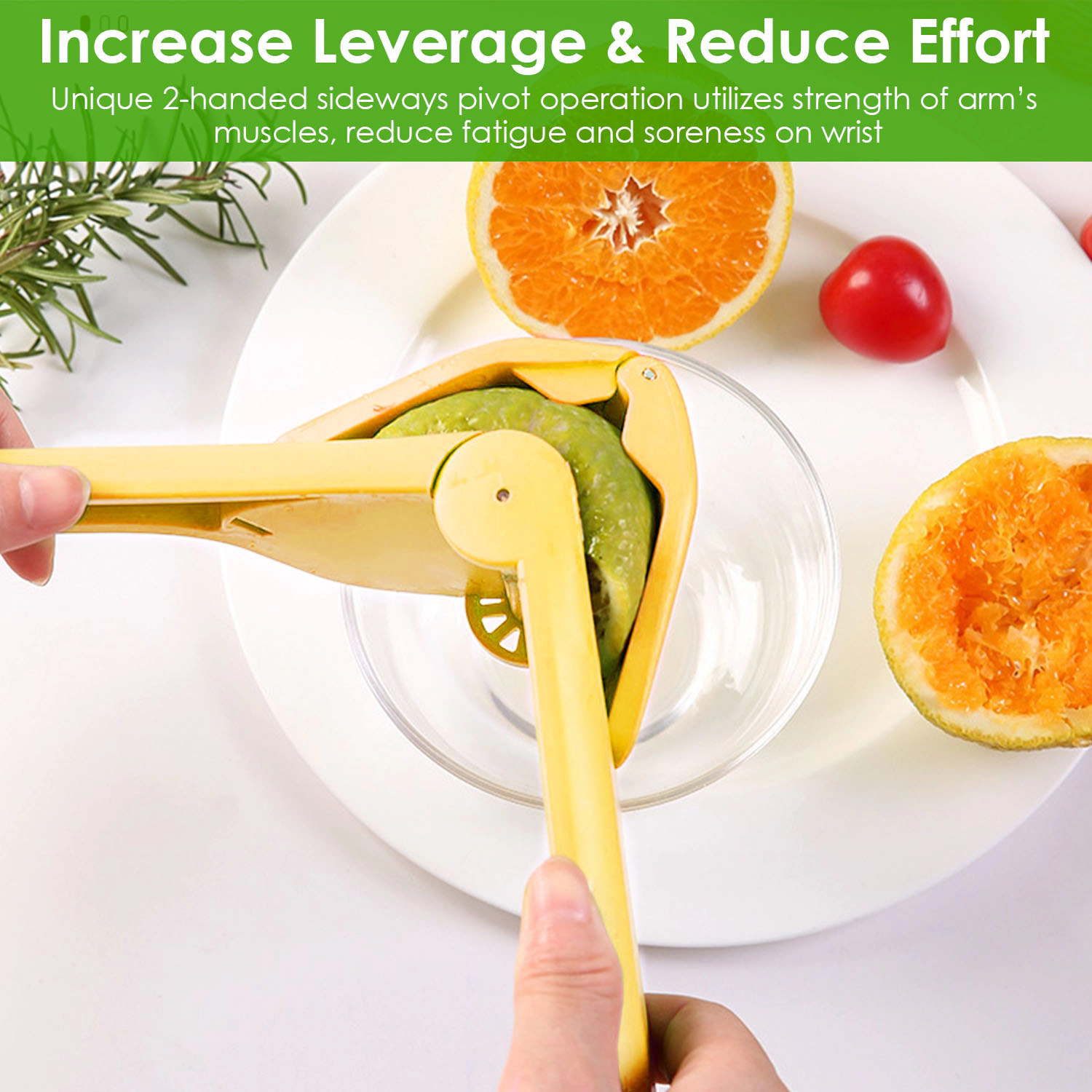 GBruno 2-Handed Foldable Manual Lemon Squeezer