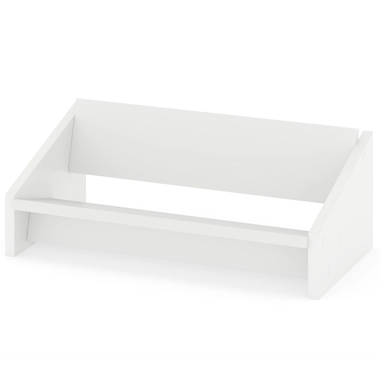 Hivvago Compact Wooden Desktop Bookshelf for Books and Magazines