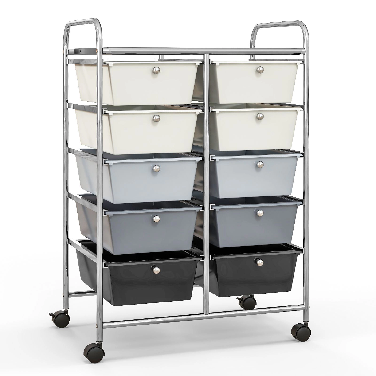 SlickBlue Rolling Storage Organizer, 10 Removable Drawers
