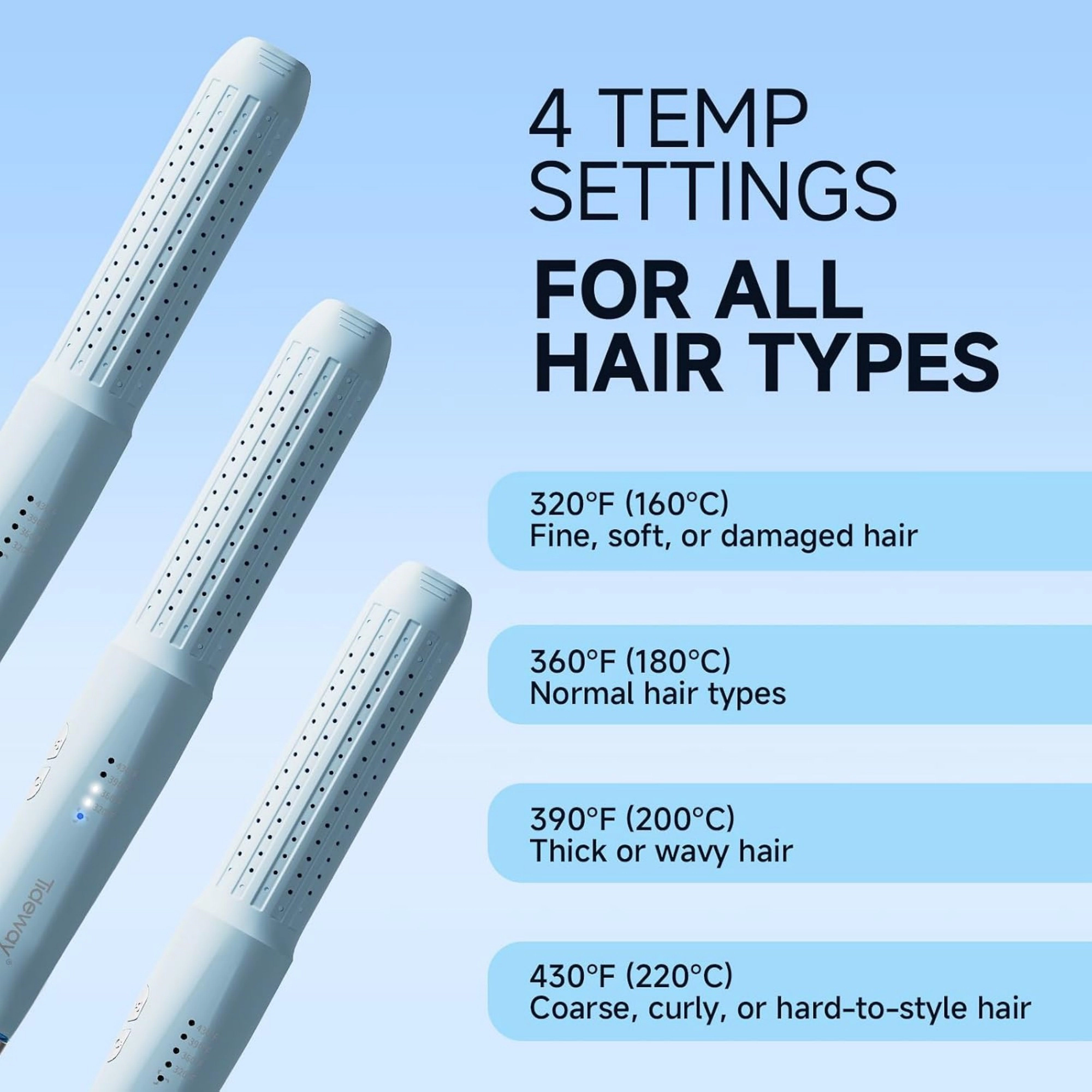 Tideway S11 360° Airflow Styler Hair Straightener and Curler 2-in-1