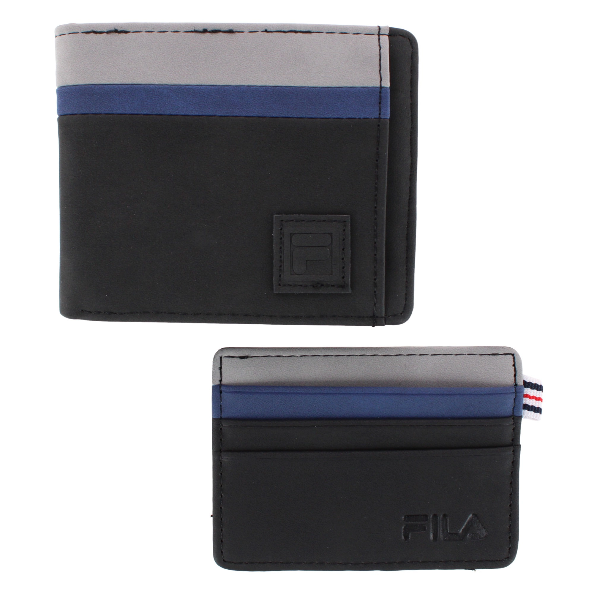 Fila Men's Bifold Wallet and Removable Passcase Gift Set