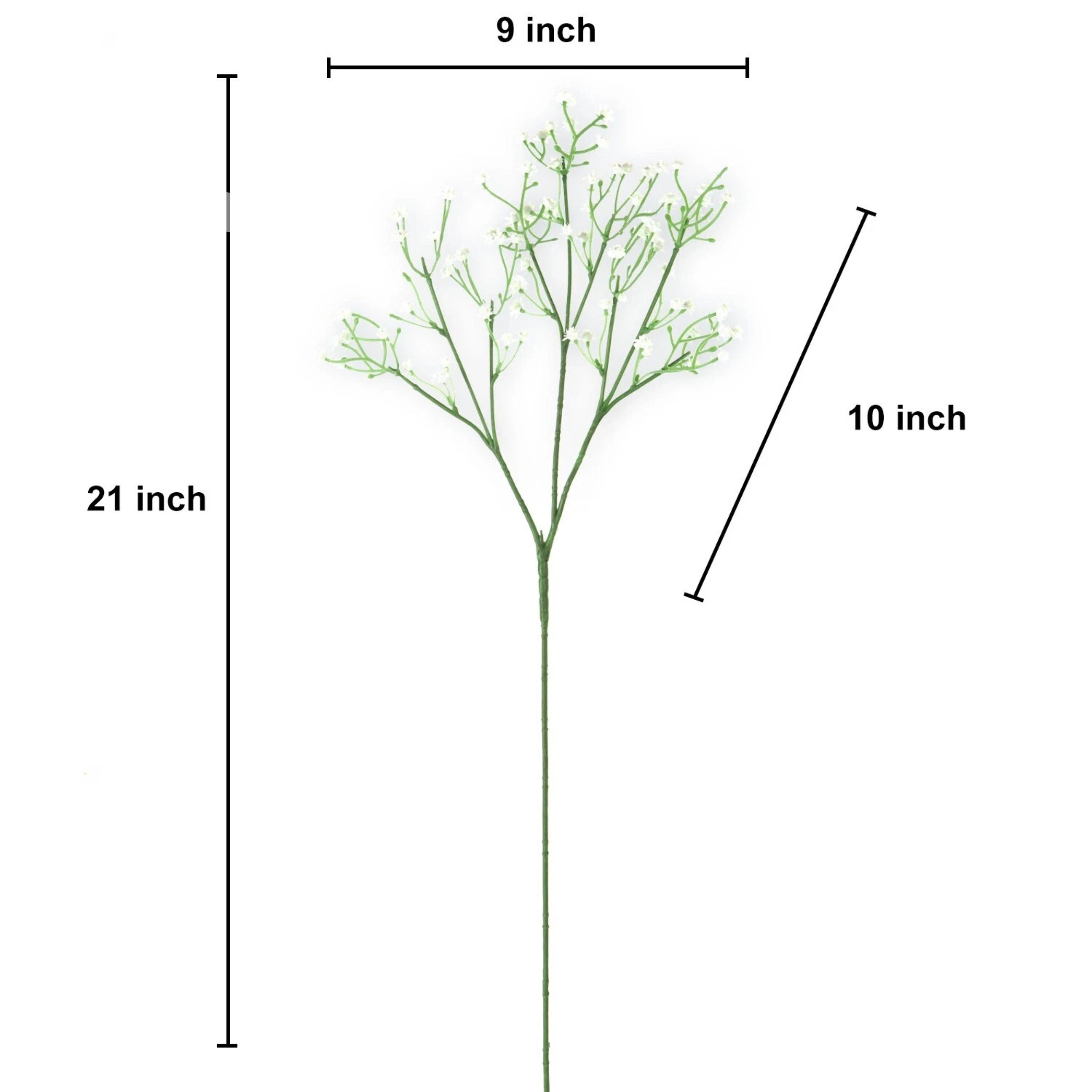 Home Collection Pack of 48 21-Inch Real Touch Artificial Baby's Breath Flowers White