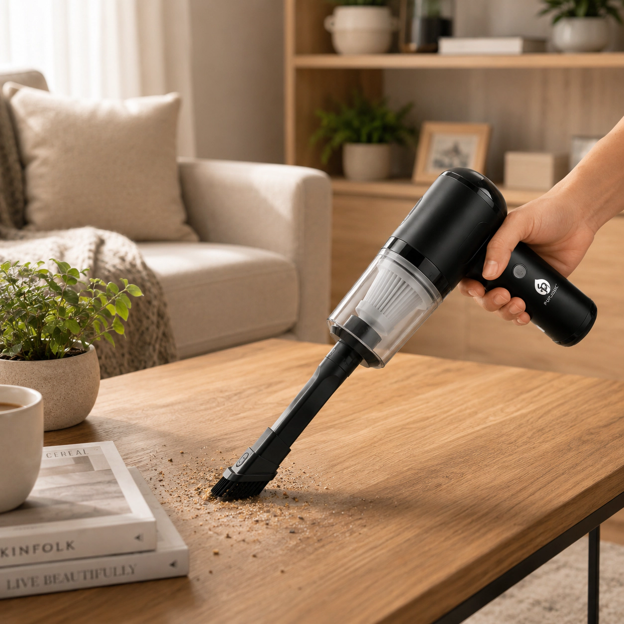 Pursonic Unisex Portable 2-in-1 Mini Wireless Vacuum Cleaner & Air Duster