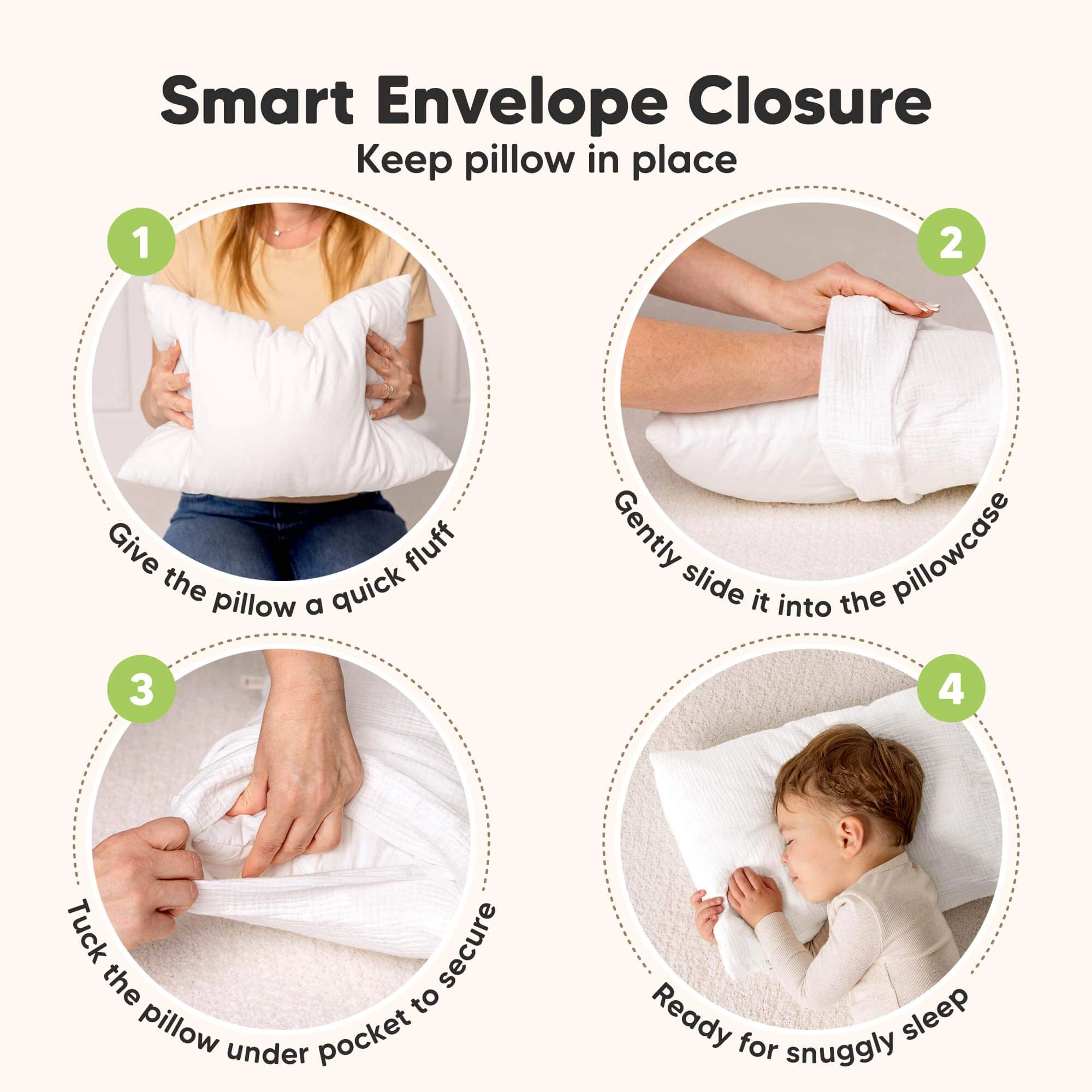 KeaBabies 1-Pack My Little Lyra Muslin Pillowcase