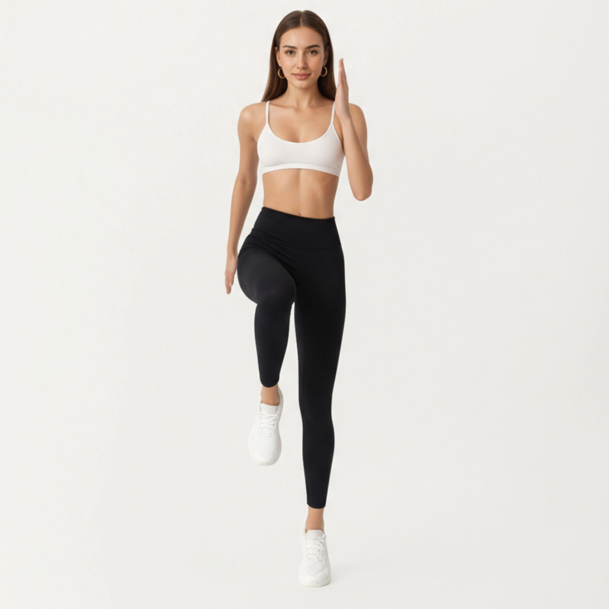 Anna-Kaci Active Women's High Waist Seamless Full Length Leggings with Stretch Fit Fabric and Smooth Contour Waistband