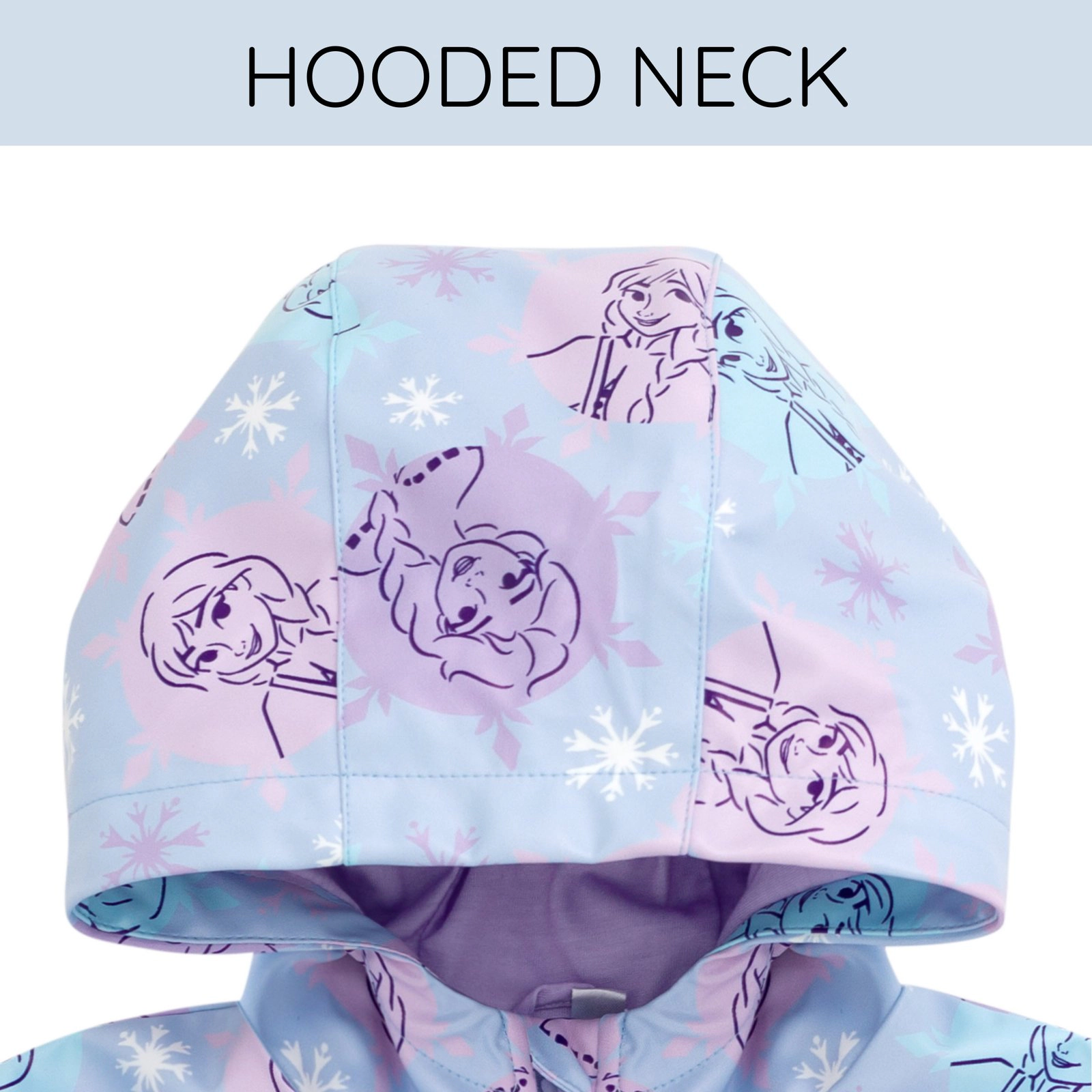 Disney Frozen Girls' Hooded Rain Jacket