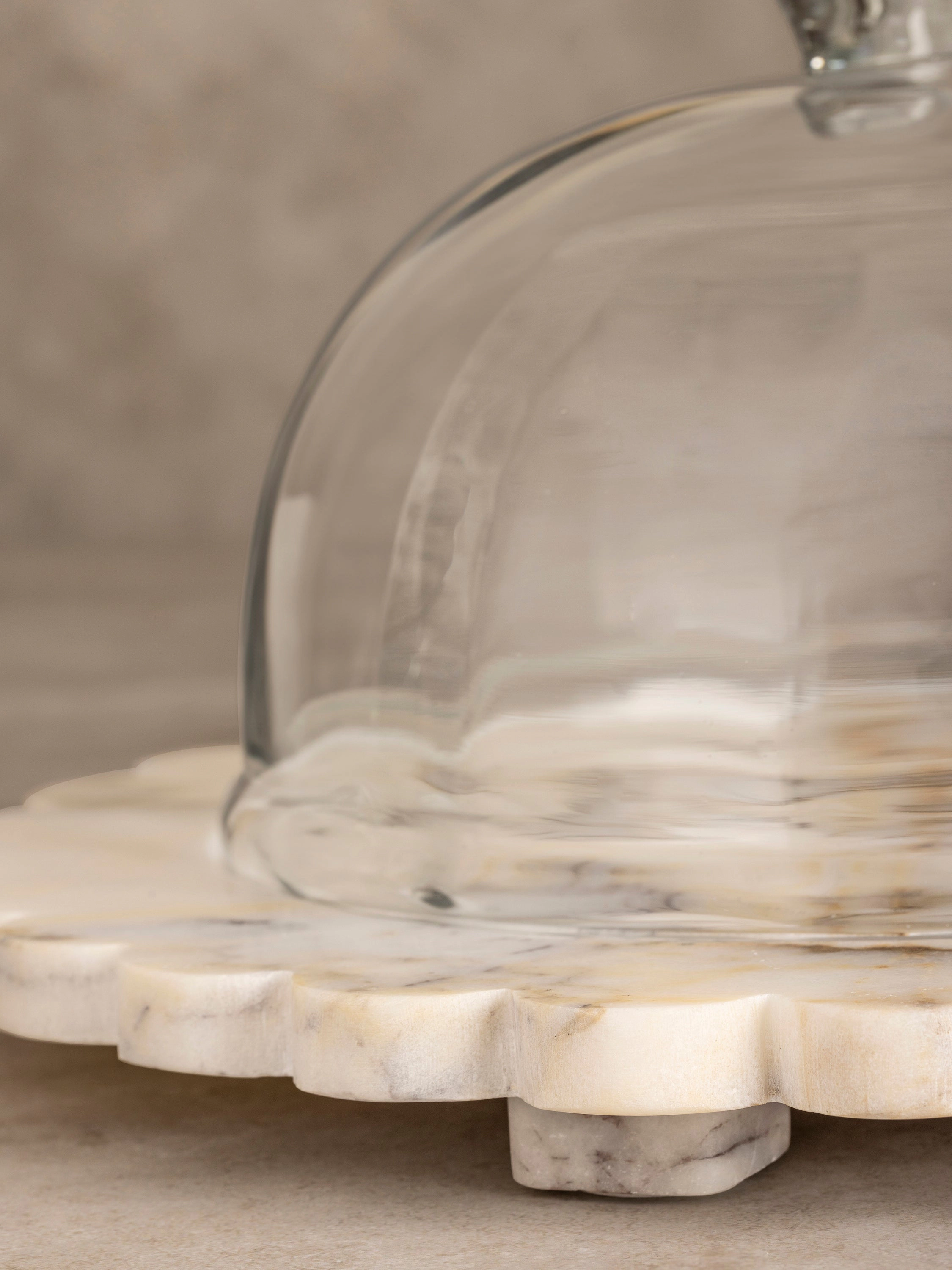 GAURI KOHLI Kismet Serving Board with Cloche
