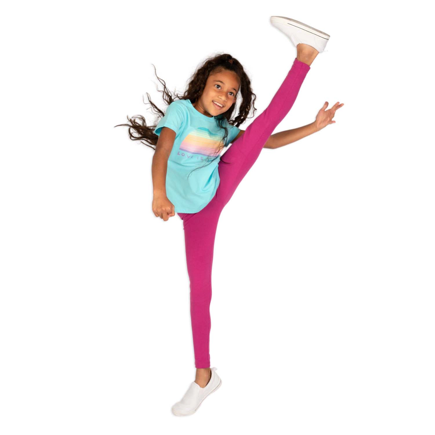 Mightly Girls Organic Cotton Leggings 3-pack