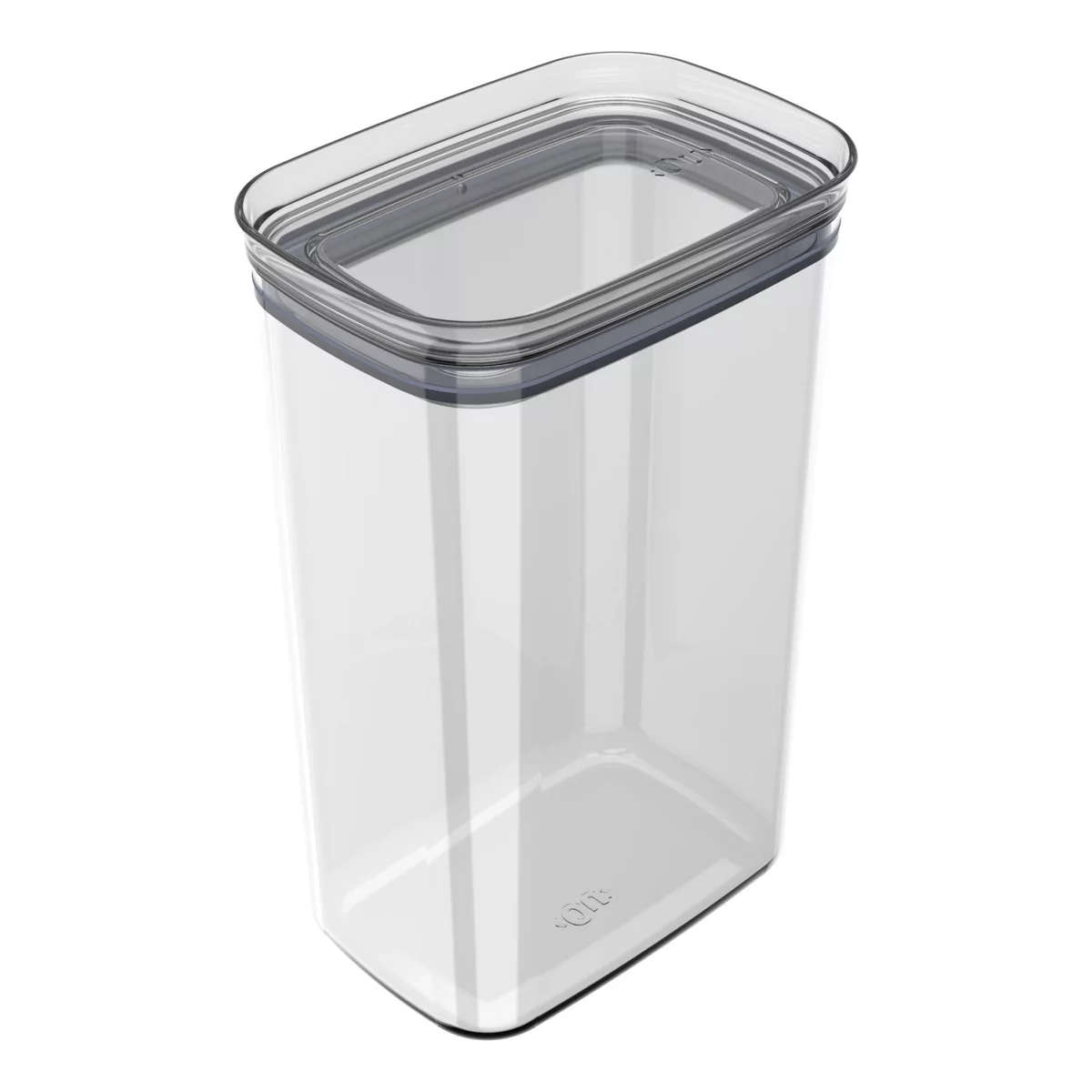 OU Airtight Food Storage Container 9.7cup BPA Free Clear Plastic Container w/ Leak Proof Lid Stackable Pantry Organizer
