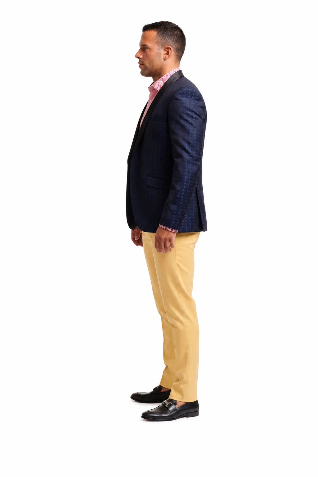 Elie Balleh Men's Slim Fit Jacquard Blazer 's
