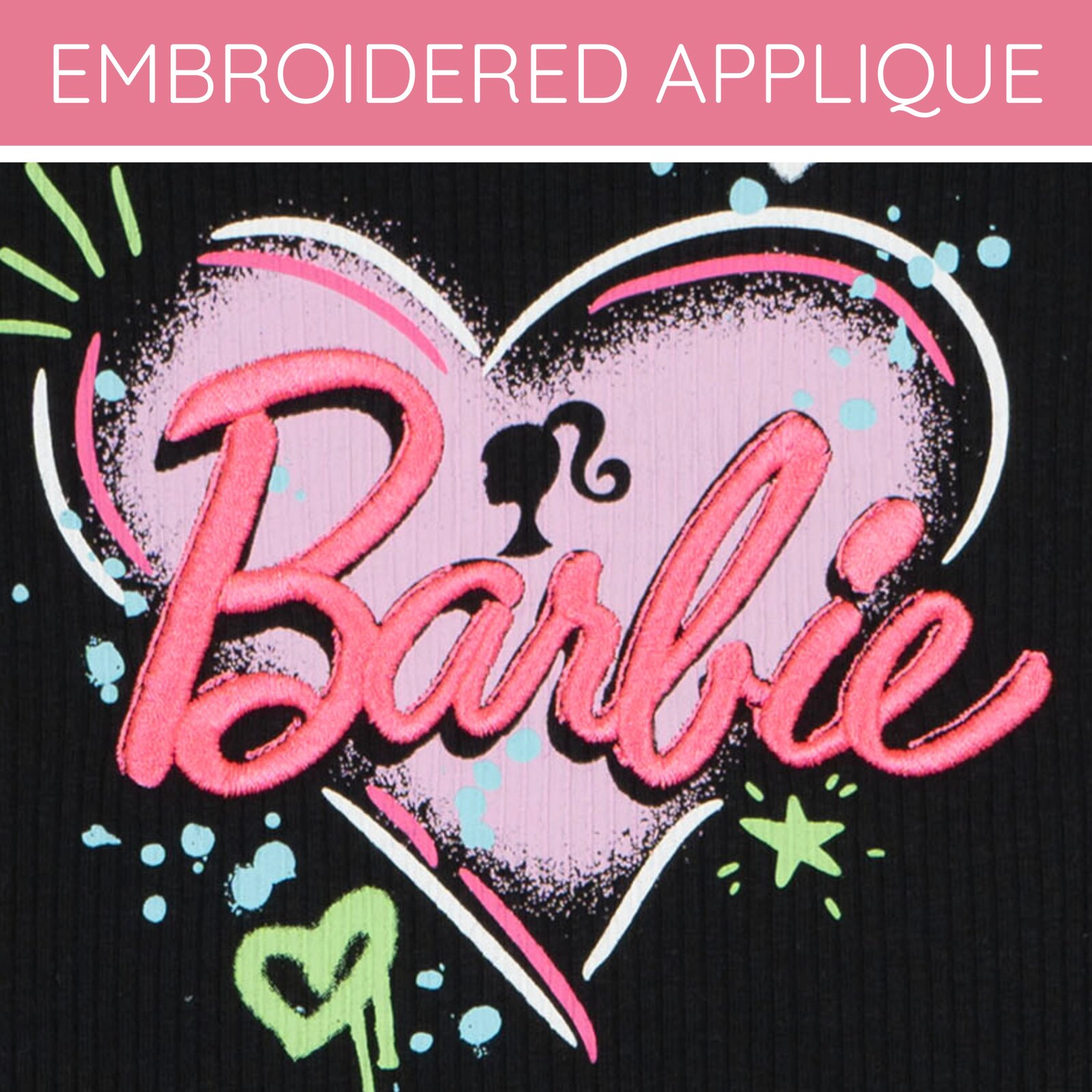 Barbie Girls' 2-Piece Sleeveless Tank Top and Shorts Set