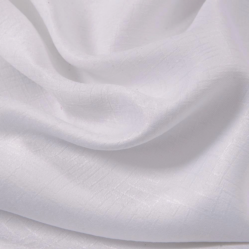 Olivia Gray Lynx Matte Embossed Blackout Grommet Single Panel 52x95", White